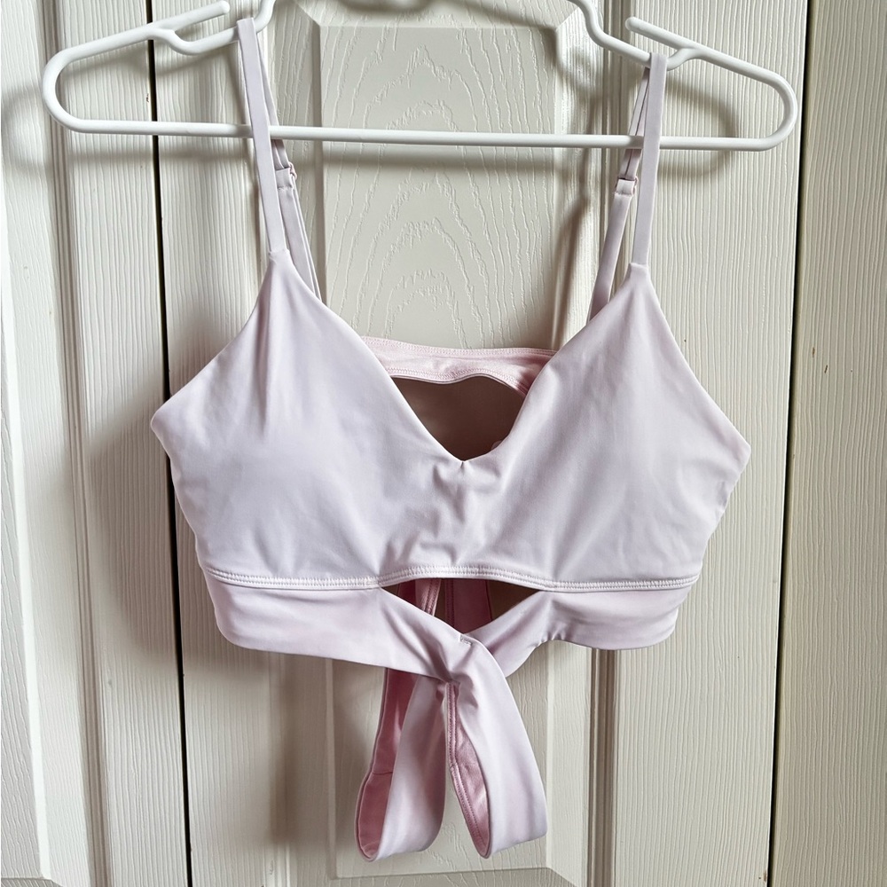 Light Pink Lululemon Still Now Bra